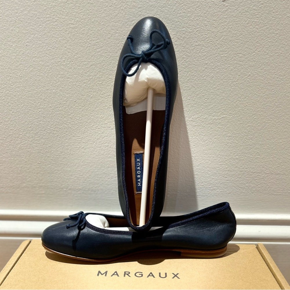 Margaux The Demi in Navy Nappa Leather Size EU 38 M BRAND New in Box